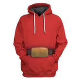 The Super Mario Bros. Shy Guy Cosplay Hoodie Hooded Sweatshirt Casual Streetwear